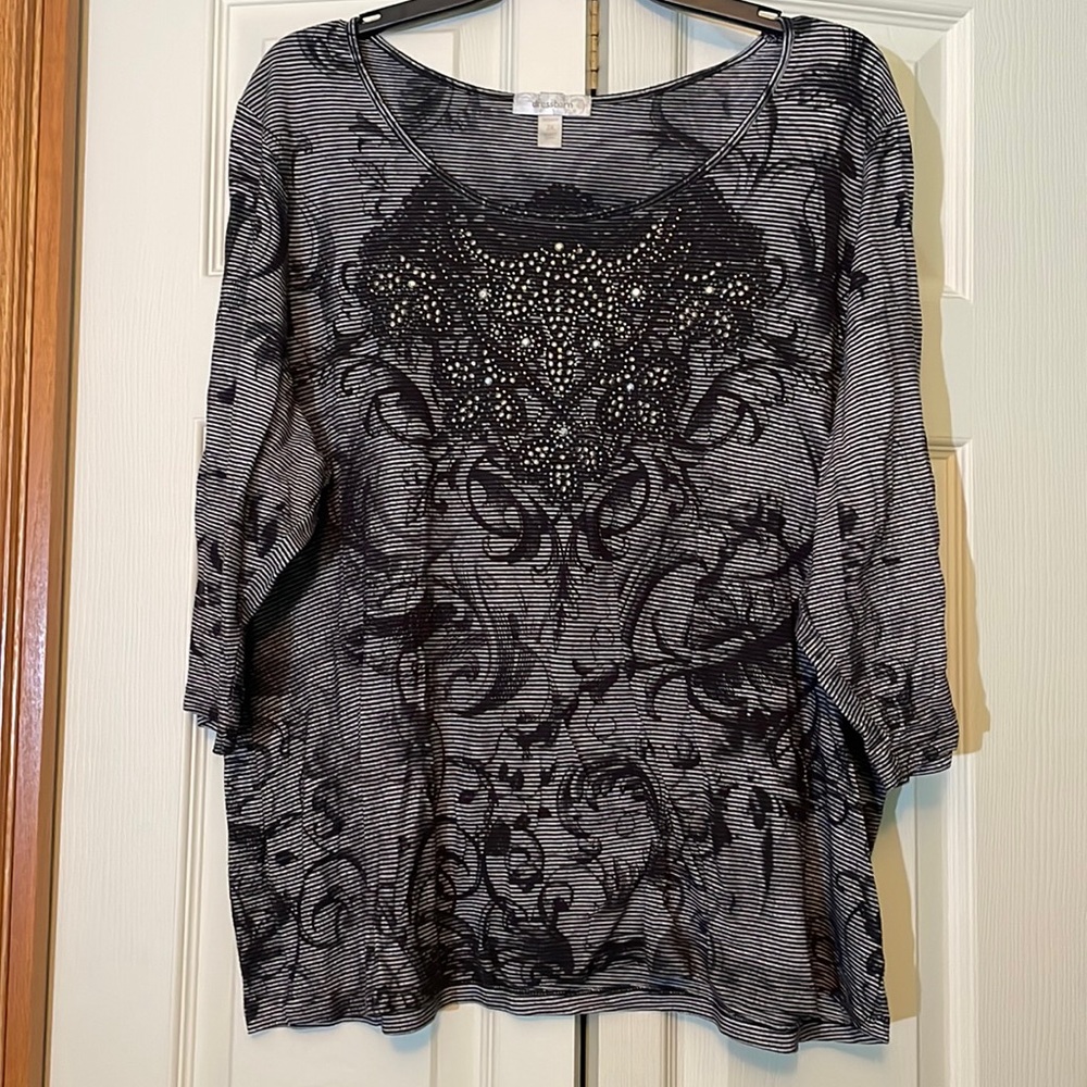 2/$12❗️Dressbarn | stylish long sleeve